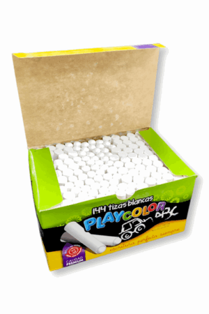 PLAYCOLOR TIZAS BLANCAS X 144