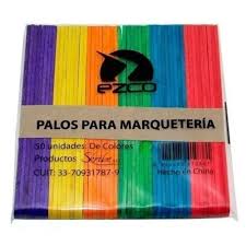 PALITO EZCO HELADO COLOR 50 UNIDADES