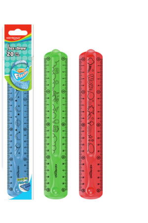 REGLA KEYROAD FLEXIBLE 20 CM