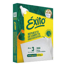 REPUESTOS EXITO CON BANDA X 288 CUADRICULADO