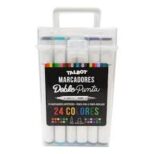 MARCADORES TALBOT DOBLE PUNTA BISELADA X 24 UNIDADES