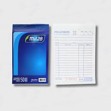 TALONARIO PRESUPUESTO NEUTRO DUPLICADO CHICO 1028