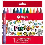 LAP. CERA CRAYONES FILGO X 12 COLORES